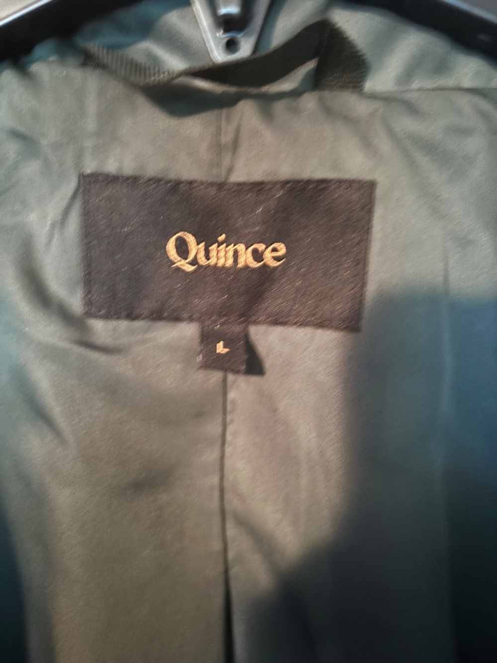 Quince Featherless Quilted Long Puffer Jacket Size Large - Picture 3 of 6